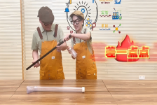 如何一根手指撑起一根管子