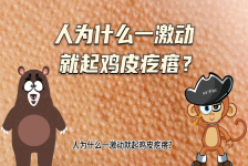 【科学“齐”遇记】人为什么一激动就起鸡皮疙瘩？